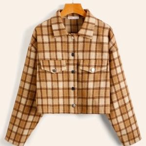 Cropped  plaid jacket